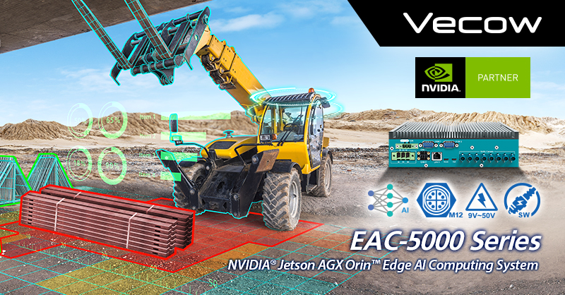 Vecow Launches EAC-5000 Edge AI Computing System with NVIDIA Jetson AGX Orin Platform